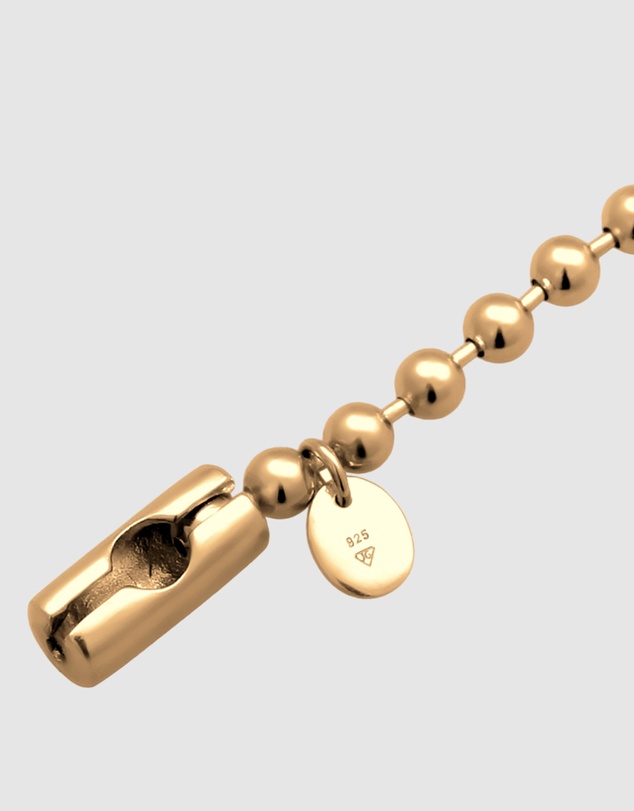 Elli Jewelry - Round Charm Bracelet in Gold-Plated 925 Silver
