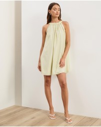 Atmos&Here - Paloma Voile Cut Away Tie Mini Dress