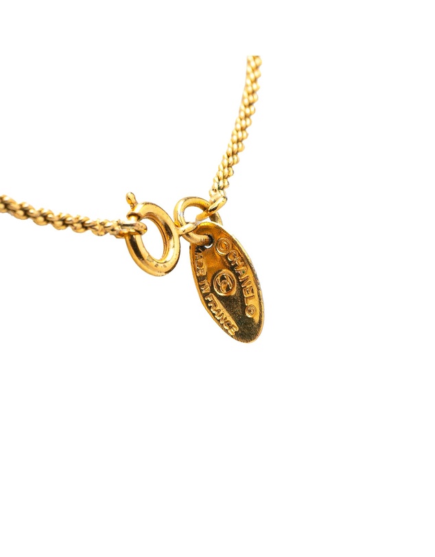 Pre-Loved by Azura Reborn - Pre-Loved Gold Plated Rhinestone Pendant Necklace