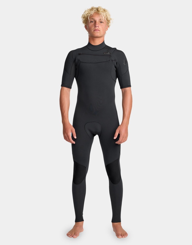 Quiksilver - Mens 2/2 Everyday Sessions Short Sleeve Chest Zip Wetsuit
