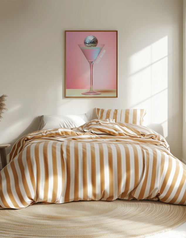 Olive et Oriel - Disco Martini 1 by Andreas Magnusson Art Print