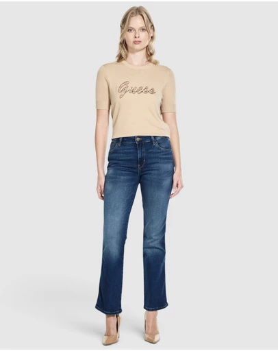 GUESS - Mid-Rise Sexy Straight Jeans