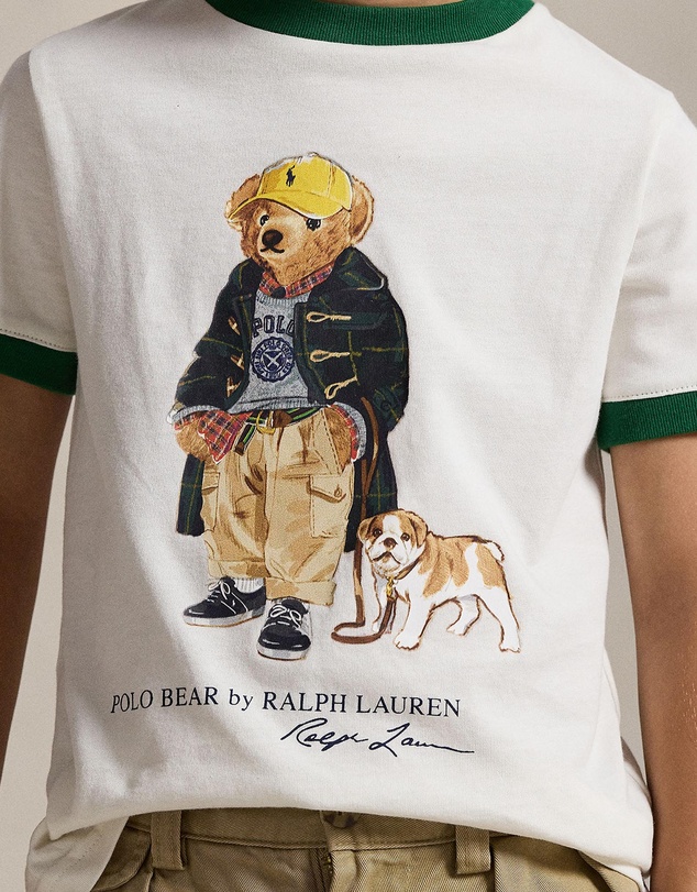 Polo Ralph Lauren - Polo Bear Cotton Ringer Tee - Babies-Kids