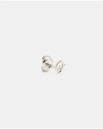 By Charlotte - Sterling Silver Love O Earring
