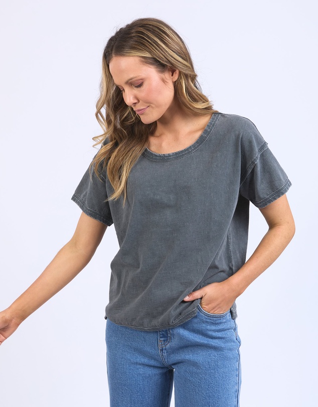 Foxwood - Marley Tee Washed Black