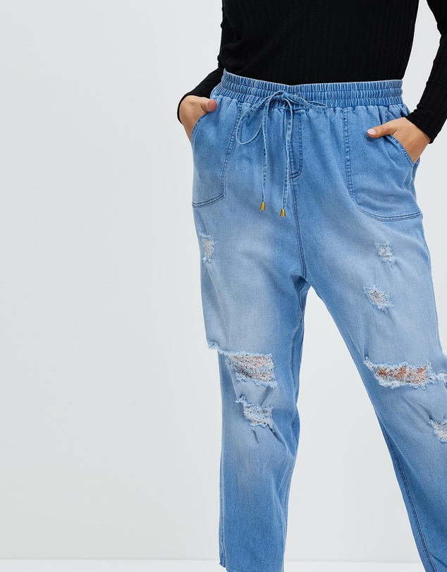 Hope & Harvest - Rosie Cropped Raw Joggers