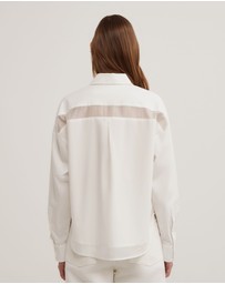 Witchery - Sheer Insert Shirt