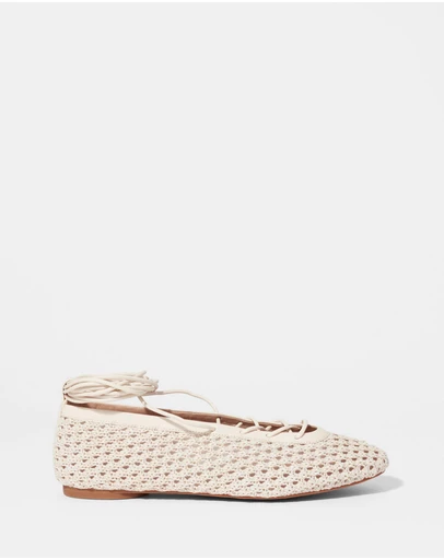 & Other Stories - Lace-Up Ballet Flats