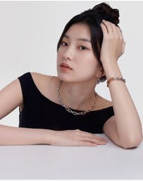 Daniel Wellington - Contrast Link Earrings Two Tone