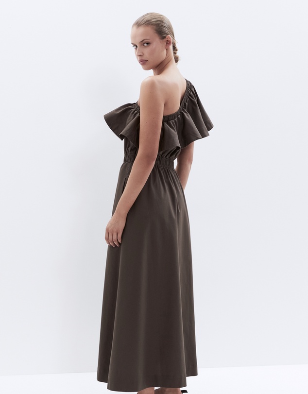 UNISON - Oxford Ruffle Dress