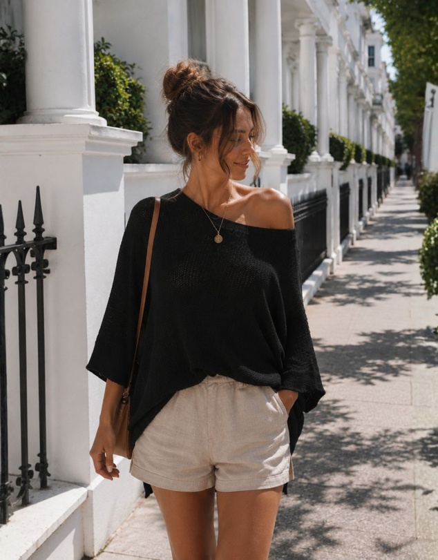 Esther & Co - Evandra Knit Top - Black