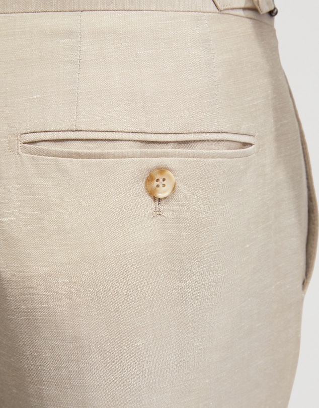 Oxford - Byron Wool Linen Cuffed Suit Trousers