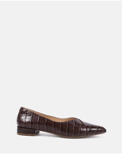 Clarks - Corrine Cognac Croc