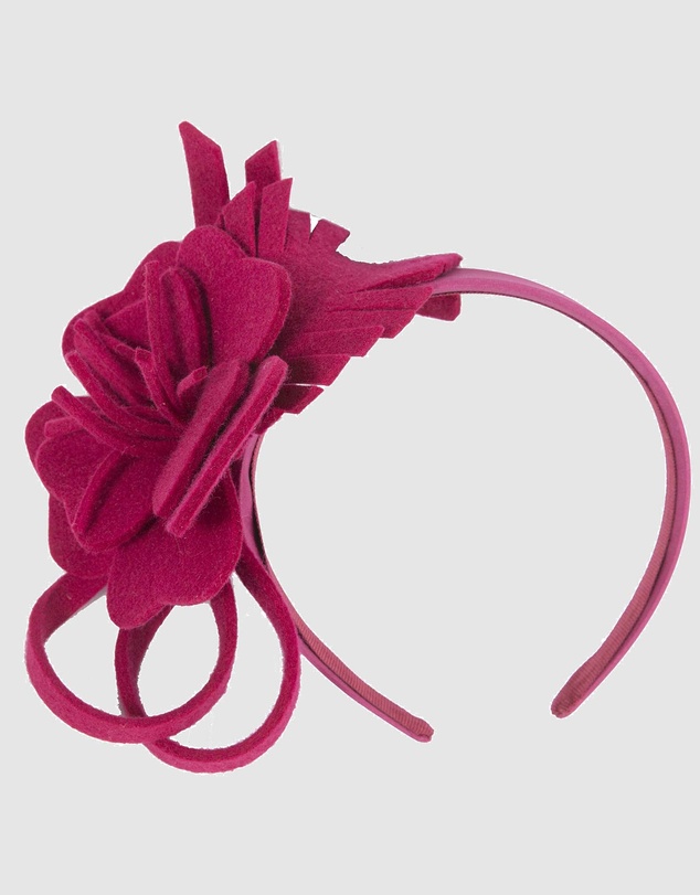 Max Alexander - Felt Magenta Flower Fascinator