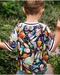 Fleur Harris - 'Out of This World' Rocket Tee in Navy