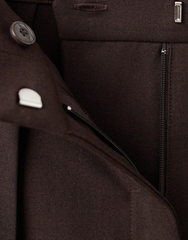 M.N.G - Wide-Leg Mid-Rise Pleated Trousers