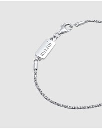 Kuzzoi - ICONIC EXCLUSIVE - Bracelet Men Basic Cord Chain Twisted in 925 Sterling Silver