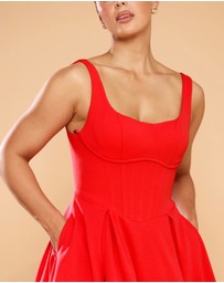 CATHERINE FERRARO - Elena Midi Dress
