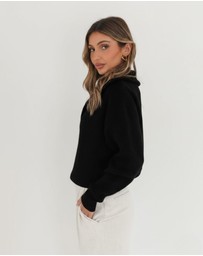 Esther & Co - Merete Knit - Black