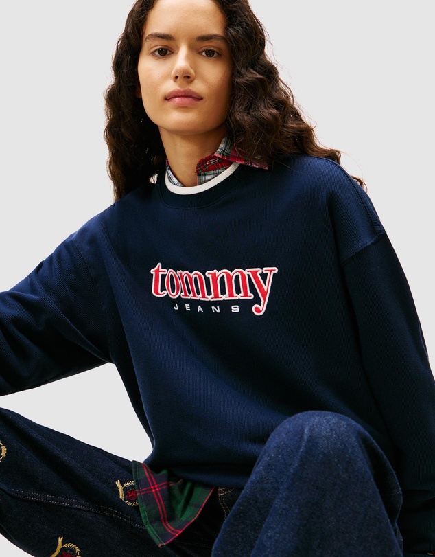 Tommy Jeans - Boxy Tommy Applique Crew Neck