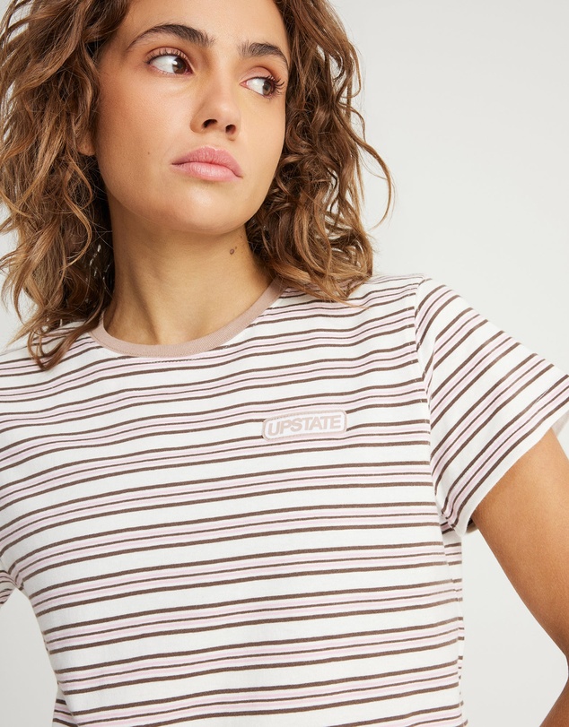 Upstate - Urban Box Stripe Tee - Floss