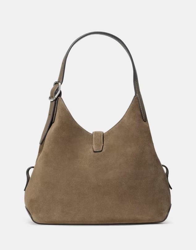 Kate Spade - Deco Pebbled Leather And Suede Crossbody Tote