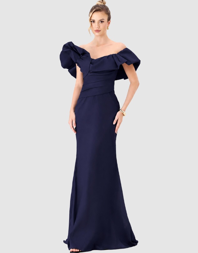 Bariano - Sminty Dramatic Frill Gown