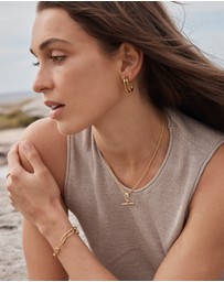Zoe Olivia - Waterproof Twisted Chain FOB Necklace