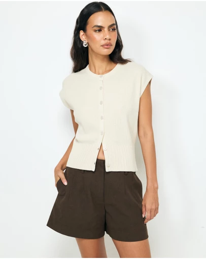 AERE - April Organic Cotton Knit Vest