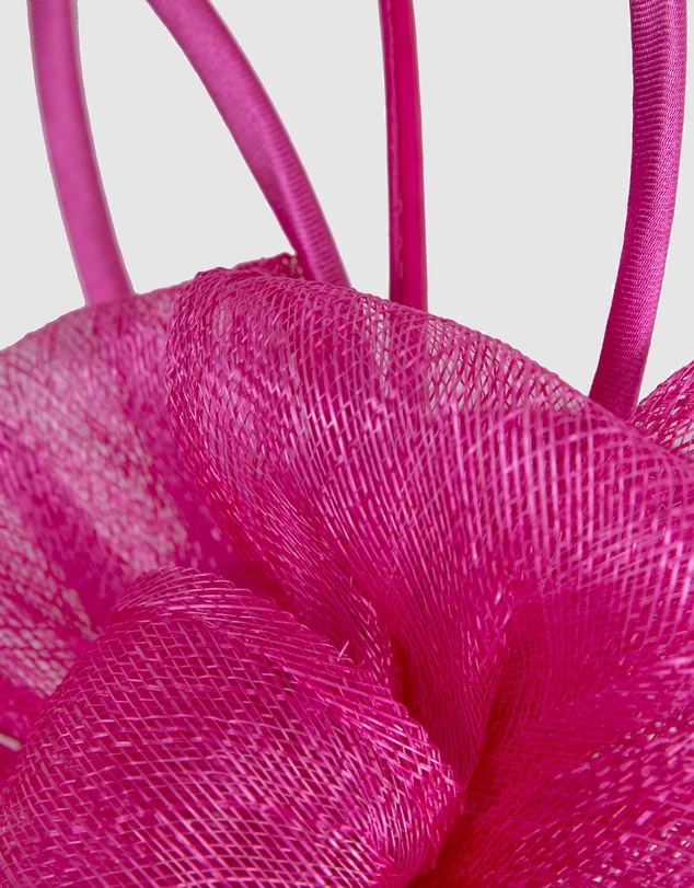 Max Alexander - Sinamay Fuchsia Flower Racing Fascinator
