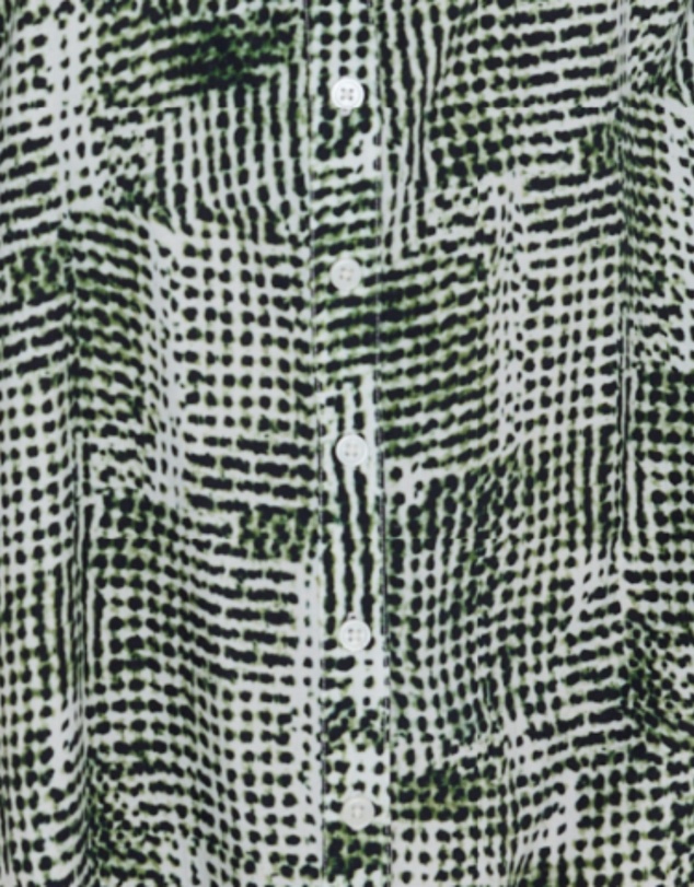 ALEXANDRA - Ollie Dress Emerald Textured Print