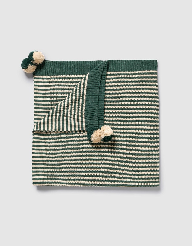 Wilson & Frenchy - Clover Stripe Knitted Stripe Blanket - Babies