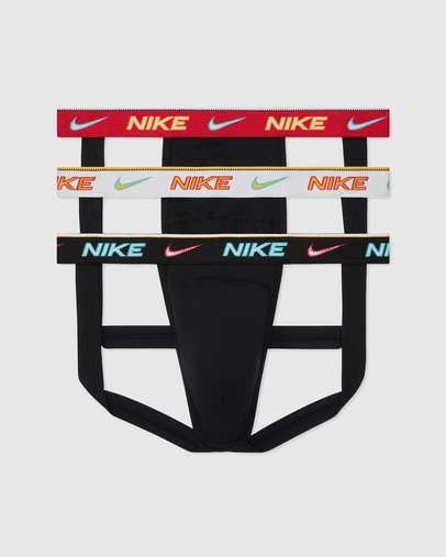 Nike - 3-Pack Essential Cotton Stretch Jock Strap