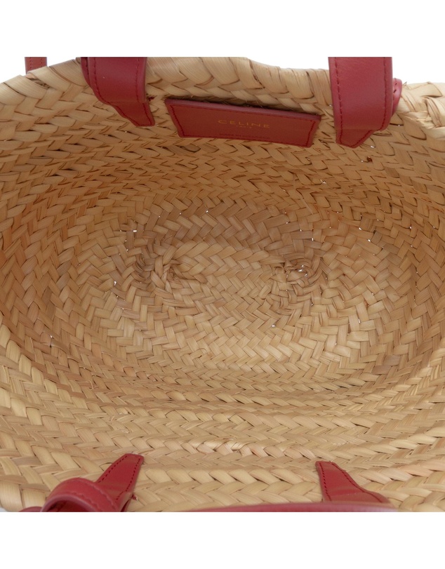 Pre-Loved by Azura Reborn - Pre-Loved Small Raffia Cuir Triomphe Classic Panier Tote