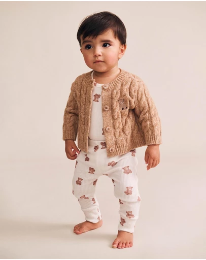 Huxbaby - My First Hux Newborn Knit Cardigan - Babies