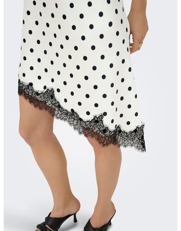 ONLY - Bella Satin Lace Midi Dress