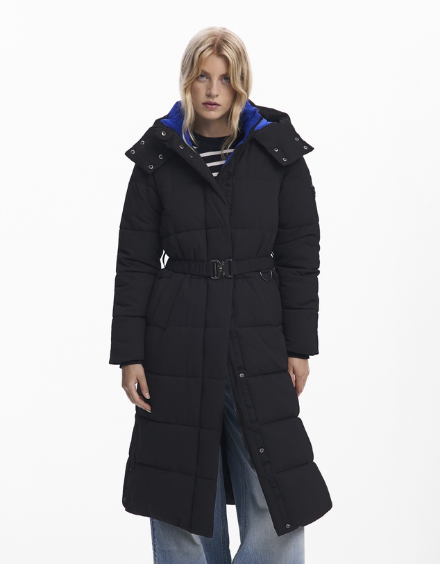 Desigual - Long padded puffer jacket