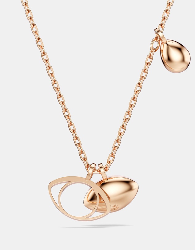 Swarovski - Symbolica Pendant, Eye, Multicoloured, Rose Gold-tone Plated