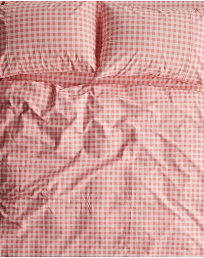 Kip&Co - Gingham Candy Organic Cotton Fitted Sheet Cot - Babies