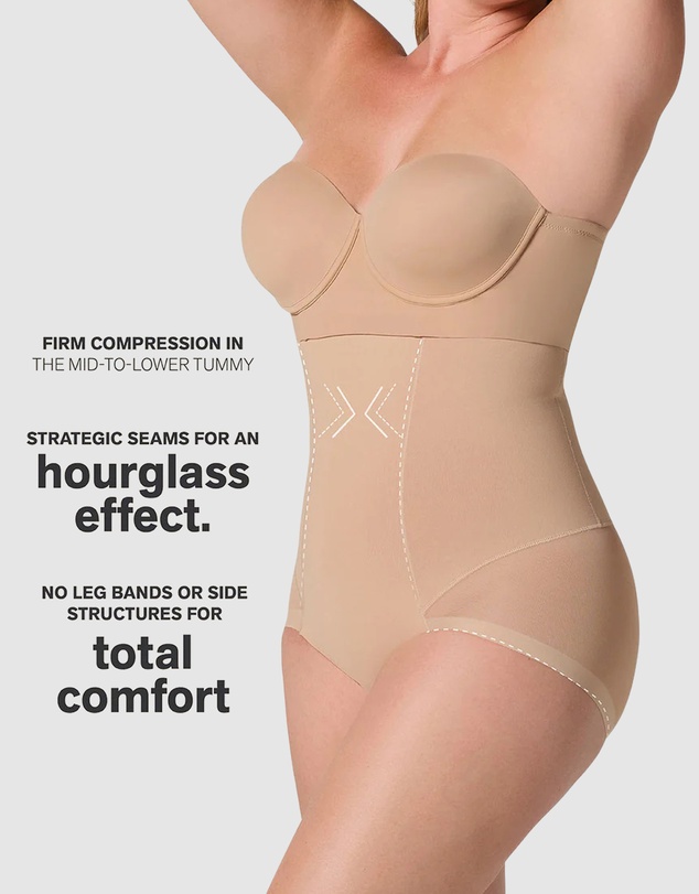 Leonisa - Sheer Highlight Extra-High Waist Butt-Lift Shaper Brief