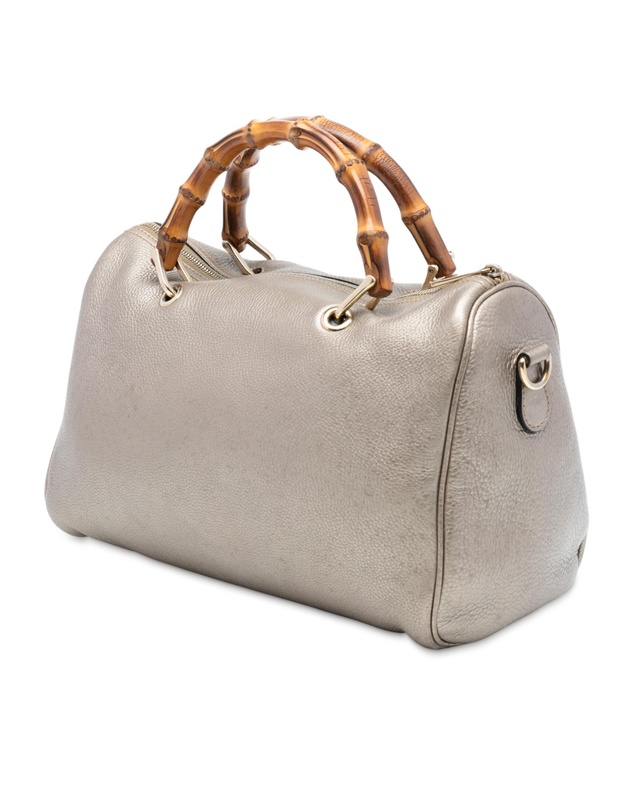 Pre-Loved by Azura Reborn - Pre-Loved Medium Calfskin Bamboo Shopper Boston Bag