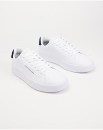 Tommy Hilfiger - Th Court 7A Ess Th Court Leather Sneakers - Men's