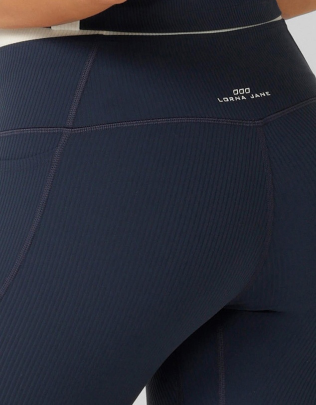 Lorna Jane - Siren Luxe Rib Ankle Biter Leggings