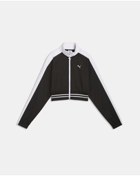 Puma - T7 Pique Relaxed Cropped Track Jacket
