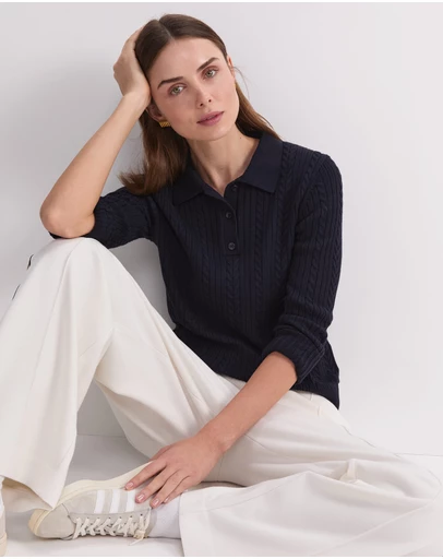 Sportscraft - Elka Baby Cable Polo