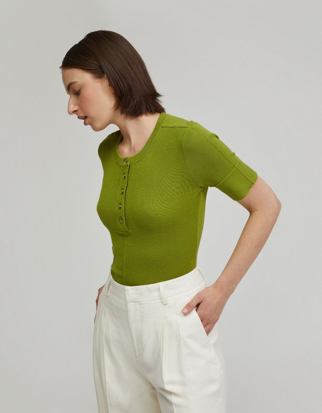 Oxford - Helena Button Front Knit