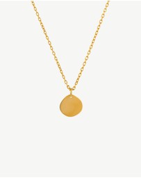 Zahar - Engravable Large Pebble Pendant Necklace