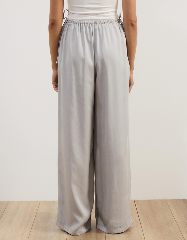 Atmos&Here - Viola Wide Leg Tie Detail Pants