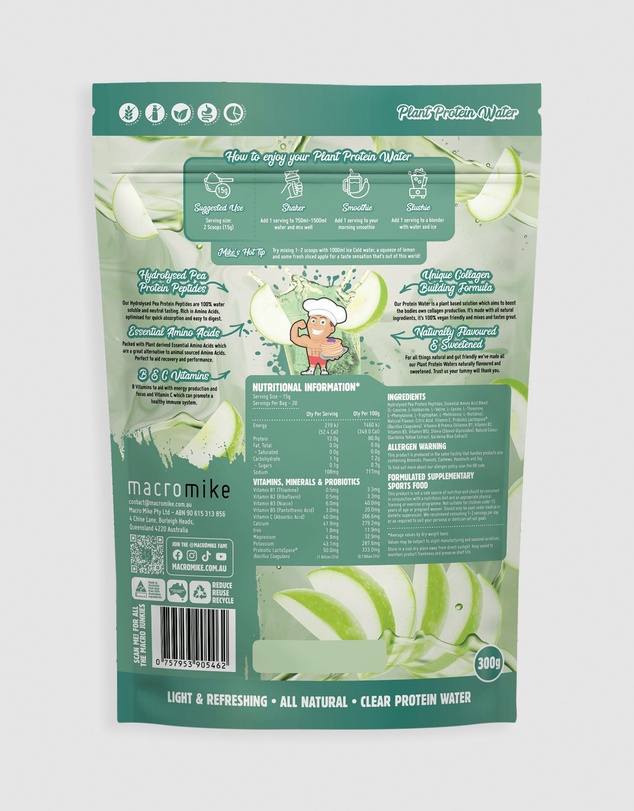 Macro Mike - Green Apple Protein Water - 300g