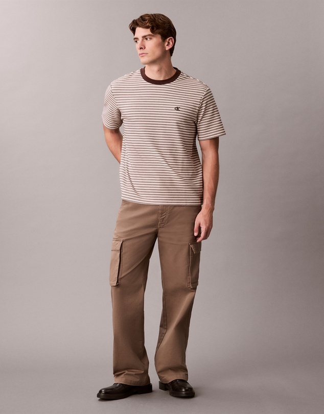 Calvin Klein - Ottoman Stripe Crewneck Tee
